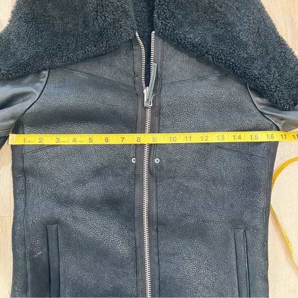 All Saints sheepskin shearling jacket - Picture 13 of 13